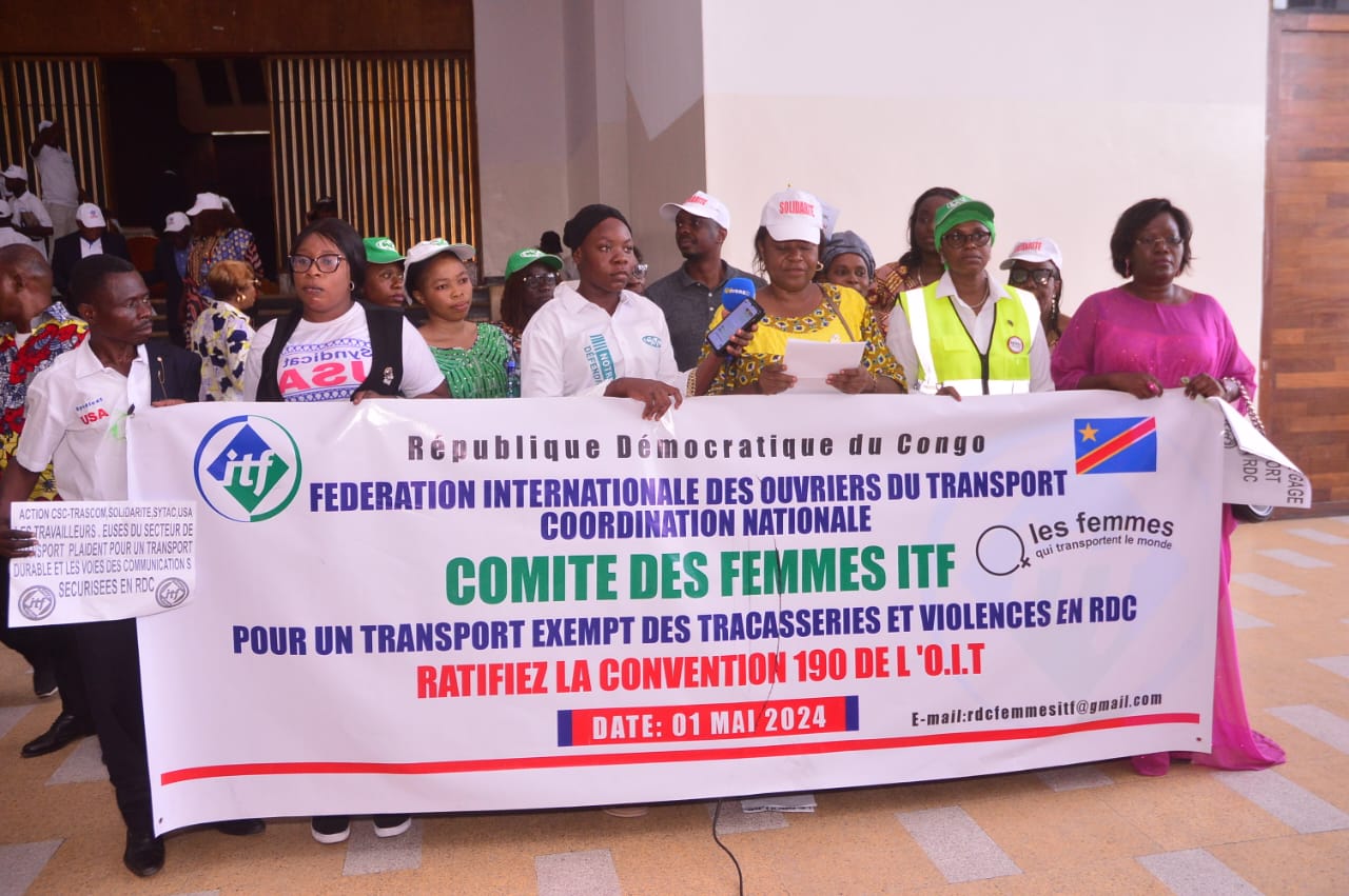 Fête du travail : Appel à l’action de la Coordination Nationale ITF-RDC contre la crise humanitaire